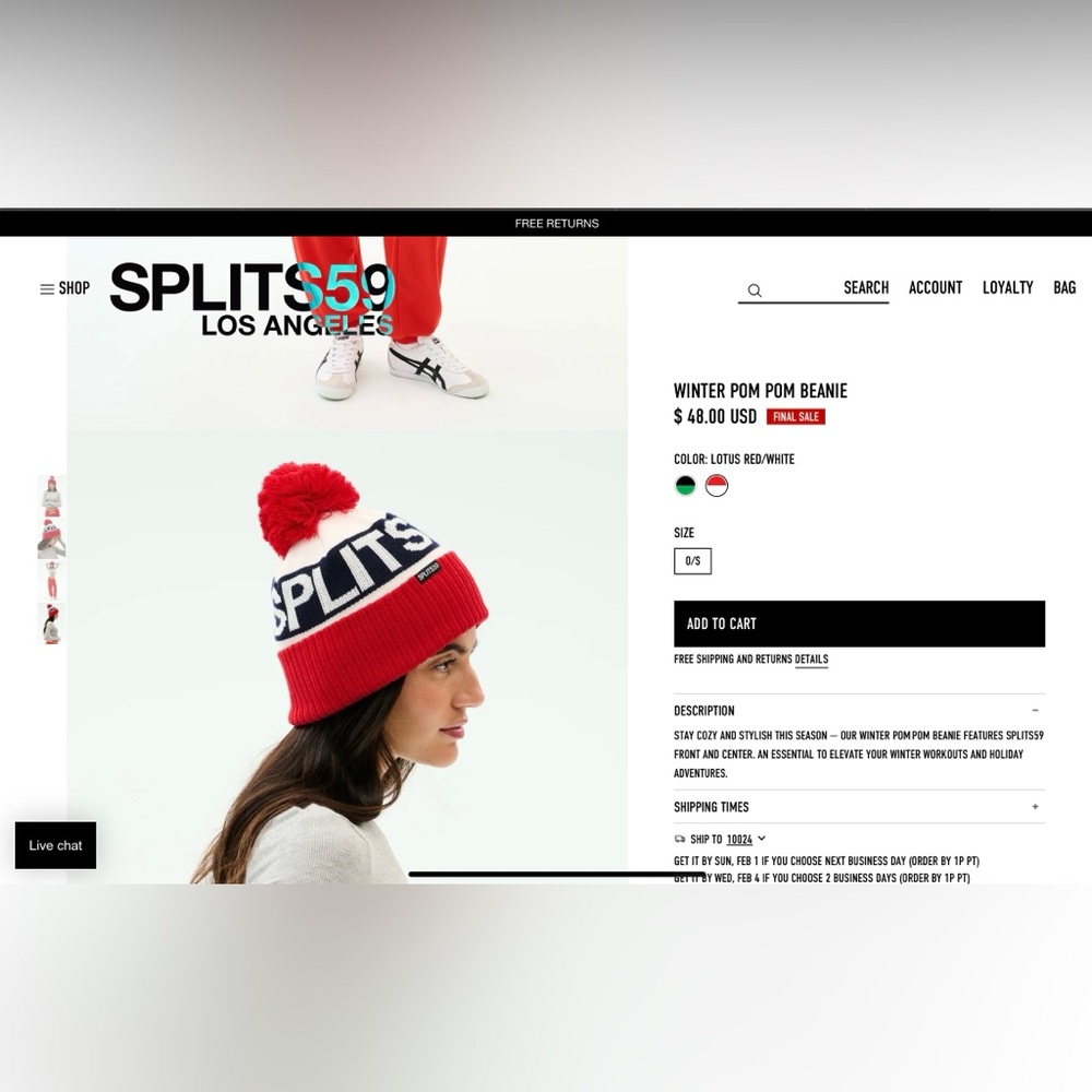 Splits 59 Winter Pom-Pom Beanie